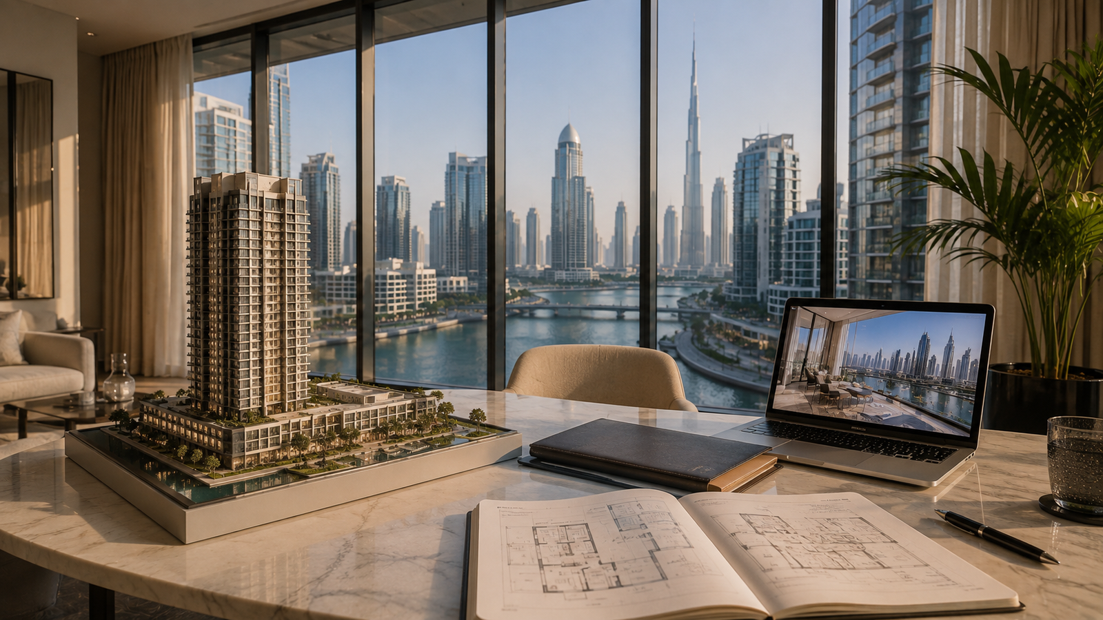 Dubai property sales suite representing the remote buying process for Perth investors