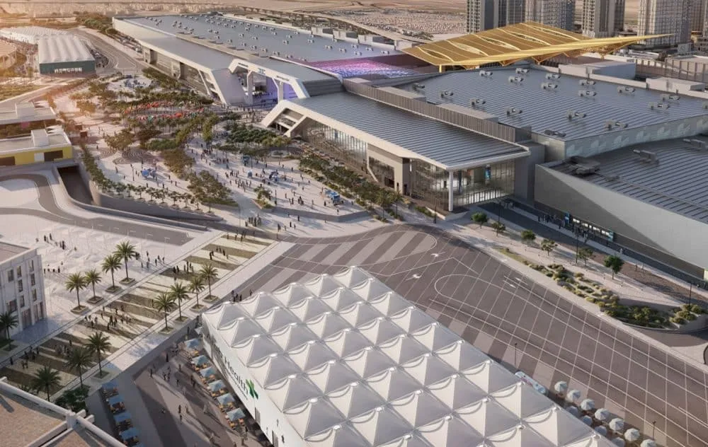 Dubai Exhibition Centre at Expo City Dubai hosting international real estate and investment events related to Dubai Property Expo Perth.